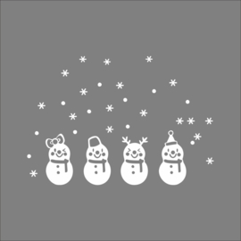 EIZOOK PVC Snow men Christmas window sticker