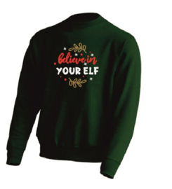 EIZOOK Christmas sweater - Christmas sweater - Large - Unisex - Green