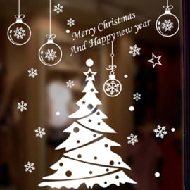 EIZOOK Window sticker Christmas tree - White