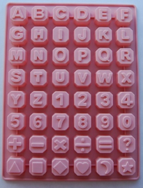 EIZOOK Alfabet en cijfers bakvorm cakevorm