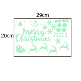 EIZOOK Glow in the Dark Christmas sticker for window and doors