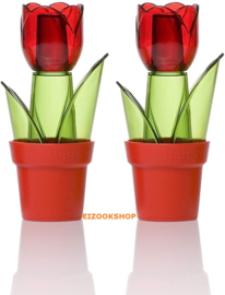 Herevin Set Salt and Pepper Shakers - Tulips