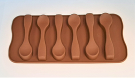 EIZOOK Lepeltjes vorm ijs chocolade