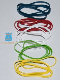 25 Re-usable Silicone bands cooking baking freezing  - 5 colors