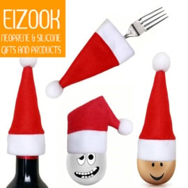 EIZOOK Cutlery Santa Hats - Set of 2