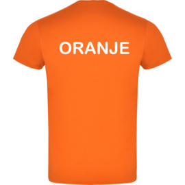 Eizook T-shirt Orange printed