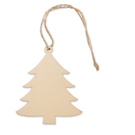 EIZOOK Set van 3 houten kerstboomhangers