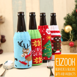 EIZOOK Christmas Holidays Beer Bottle cooler holders