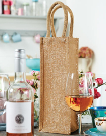 EIZOOK 10 pieces Jute Wine Bottle Bag