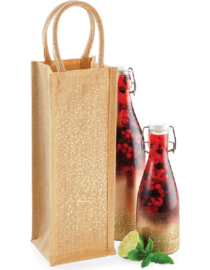 EIZOOK 10 pieces Jute Wine Bottle Bag