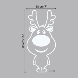 EIZOOK Christmas window sticker decoration Reindeers