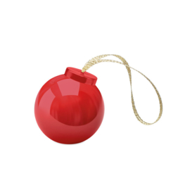 EIZOOK - Bolas de Navidad - juego de 6 - Bálsamo labial vainilla - Rojo