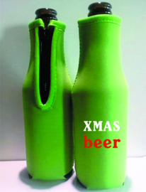 EIZOOK Soporte para enfriador de botellas de cerveza | Tema de Navidad - 2 piezas