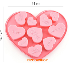 EIZOOK Mold Shape Heart Pink