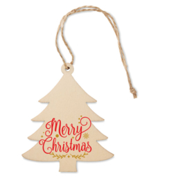 EIZOOK Set of 3 wooden Christmas tree hangers