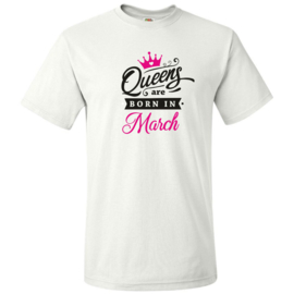 EIZOOK Queens - Kings are born in - T-shirts - BY EIZOOK