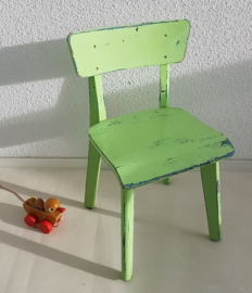 Peuter school stoeltje – hout - mintgroen
