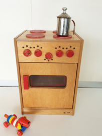 Retro kinderspeelgoed fornuisje van hout - 02
