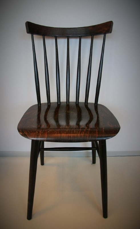Spijlen stoel - bruin