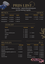 PRIJZENLIJST Diode Ice Laser
