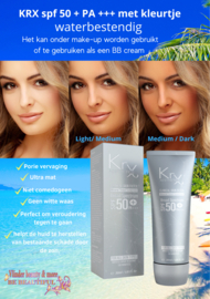 KRX spf 50 + PA +++ met kleurtje 30ml