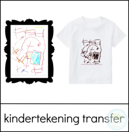 Kindertekening textieltransfer