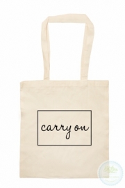 Katoenen tas  Carry on