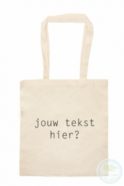 Katoenen tas  Eigen tekst