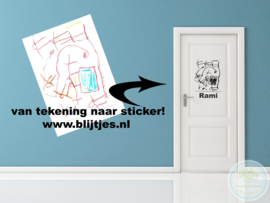 Kindertekening sticker