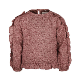 KOKO NOKO FLOWER BROWN BLOUSE