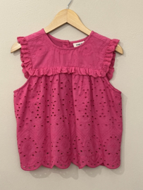 ONLY BRODERIE TOP PINK