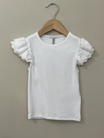 ONLY WHITE TOP RUFFLE