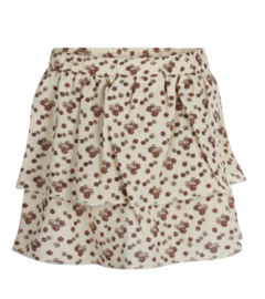 FLOWER SKIRT BEIGE