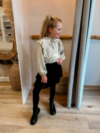 LOVELY RUFFLE PLICE ROK BLACK