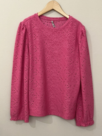 ONLY BRODERIE BLOUSE PINK