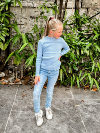 KIDS ONLY HIGHNECK PULLOVER SKY BLUE MAAT 158/164