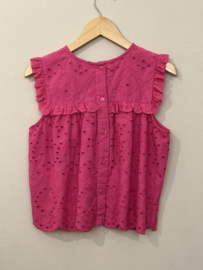 ONLY BRODERIE TOP PINK