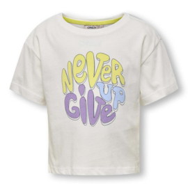 ONLY SHIRT NEVER GIVE UP WHITE
