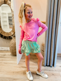 KIDS ONLY SKORT CROSSES MINT/PINK