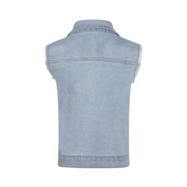 KOKO NOKO DENIM GILET LIGHT BLUE