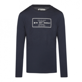 NO WAY MONDAY LONGSLEEVE NORTH TO SOUTH NAVY