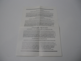 Sega Mega Drive Console Epilepsie Waarschuwing Flyer