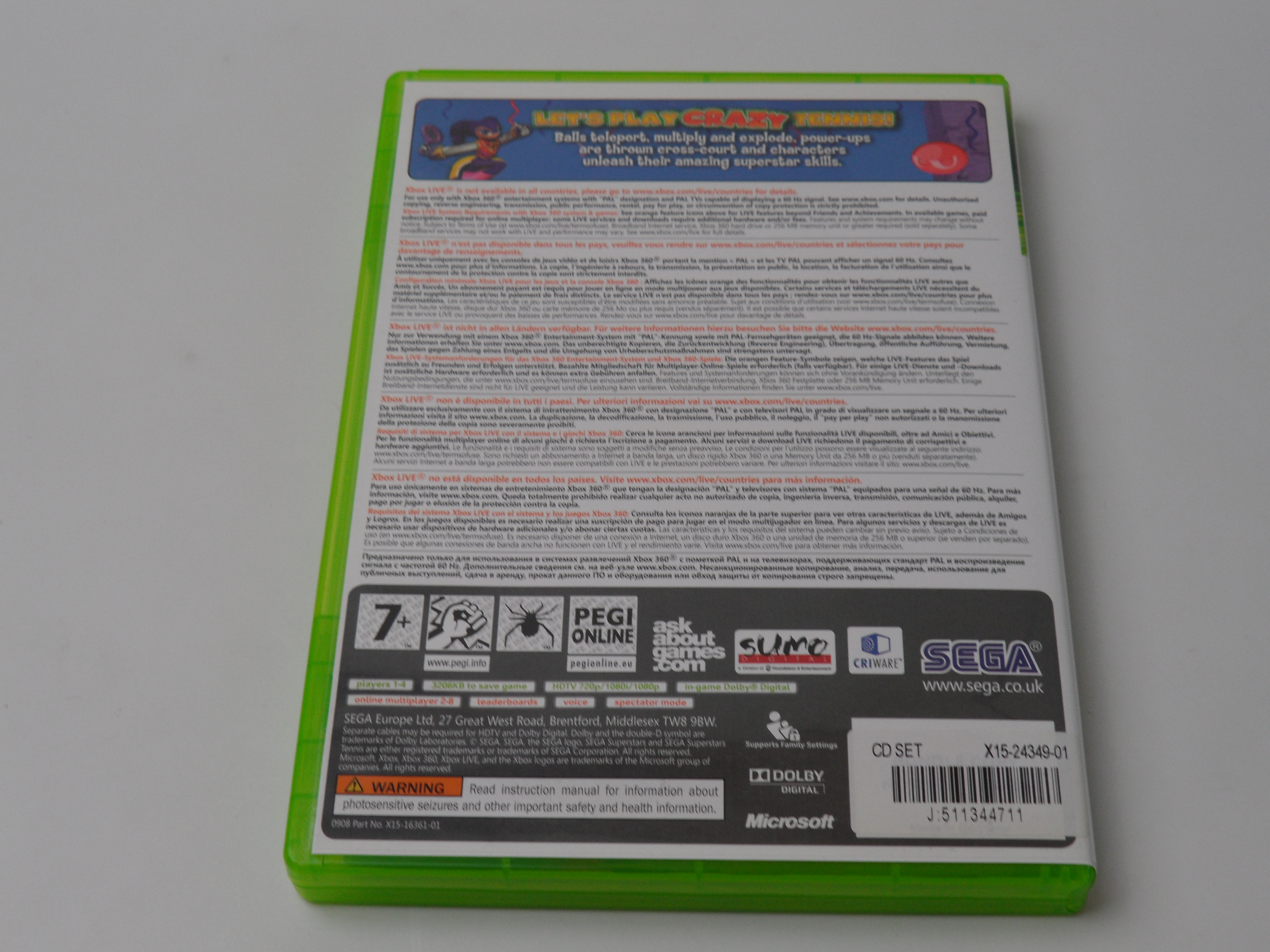 SEGA Superstars Tennis