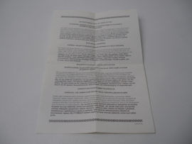 Sega Mega Drive Console Epilepsie Waarschuwing Flyer
