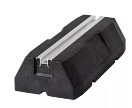 Rubber Montagebalk trillingsdempend 400x100x180mm ,  2 stuks
