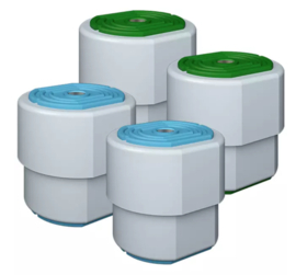 Vibratiekit voor Airco machine blauw/groen, met veer, voor units tot 55