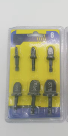 Optromp-bit set 6 maten 7/8 , 3/4 , 5/8 , 1/2 , 3/8 , 1/4