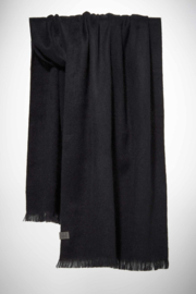 Bufandy - Alpaca sjaal brushed solid - black
