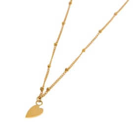 Label Kiki - Heart necklace goud