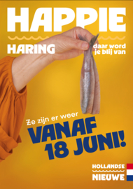 Raamstrook Hollandse Nieuwe met datum - staand groot